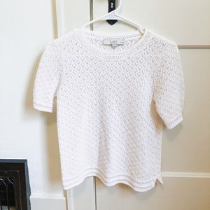 Cute white lace top!